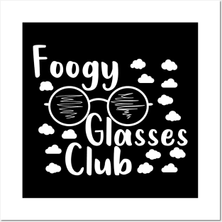 foggy glasses club est. 2020, funny quote for glasses wearers Posters and Art